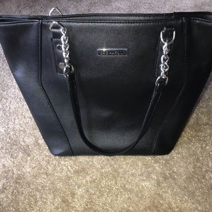 Black strap purse